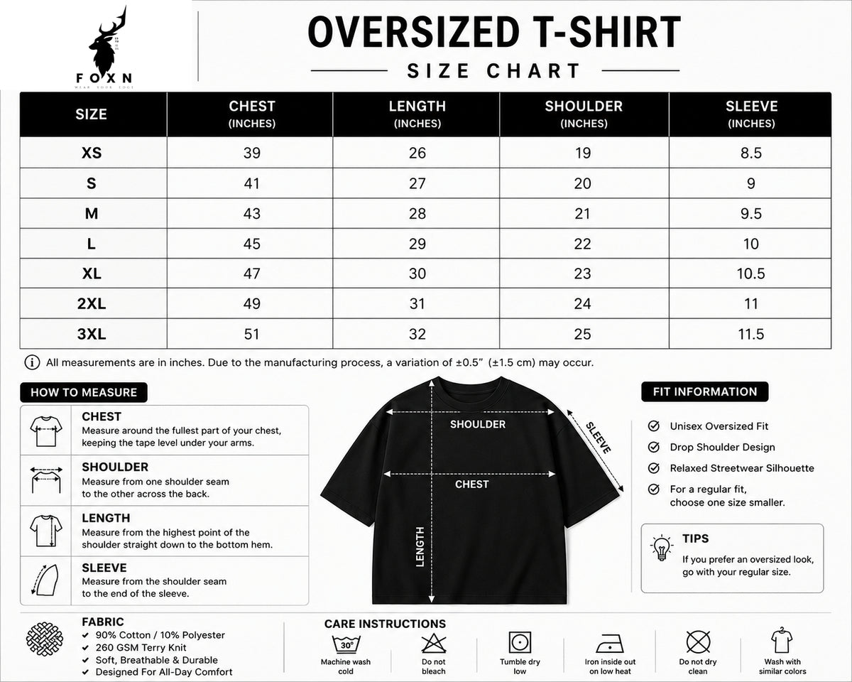 FoXn RUN Terry Oversized T